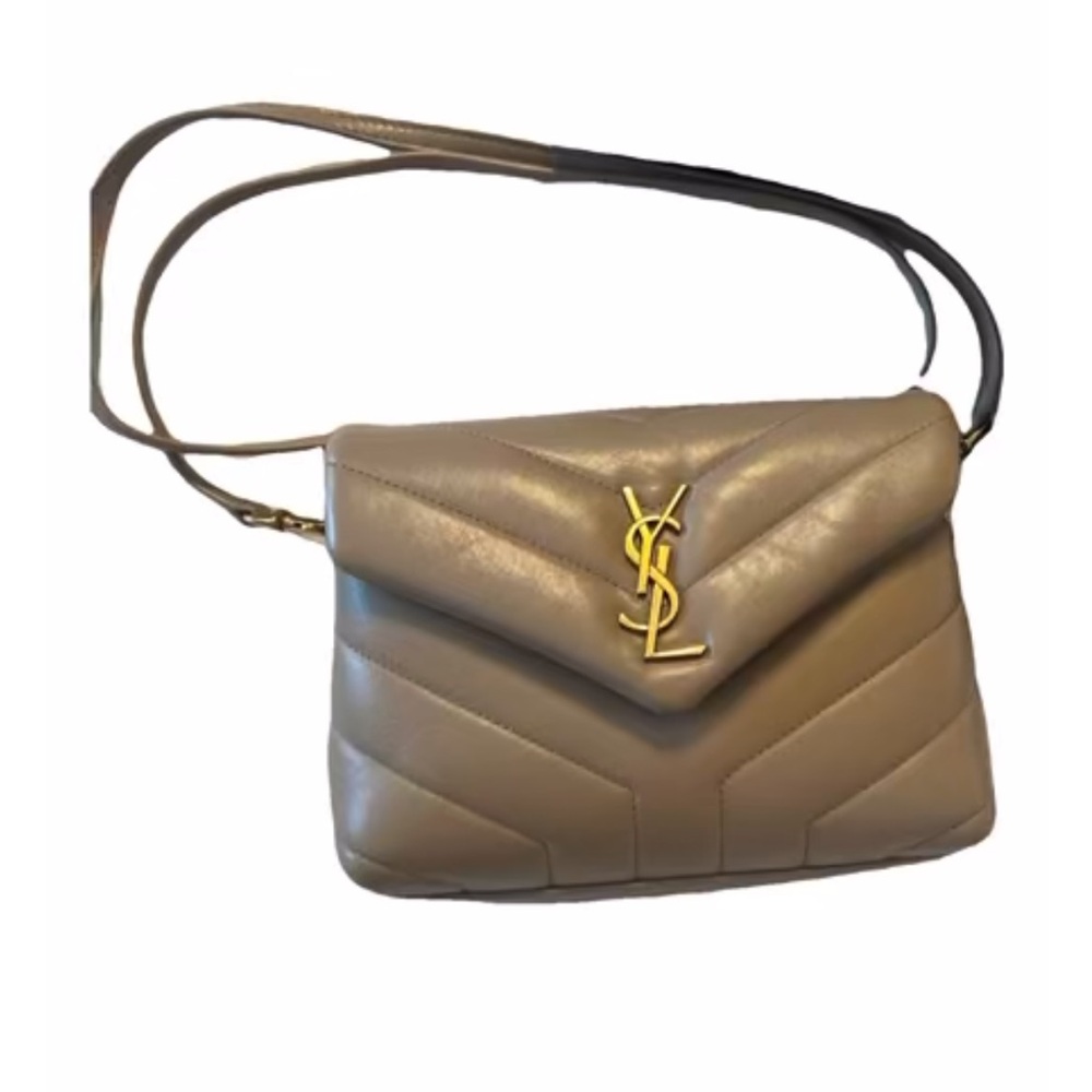 Saint Laurent LouLou bag in beige leather